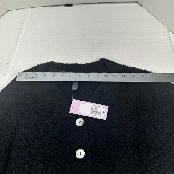 2 Piece Wild Fable Women's XS Black Crop Sweater And Blue Ribbed T-Shirt New - Picture 7 of 16